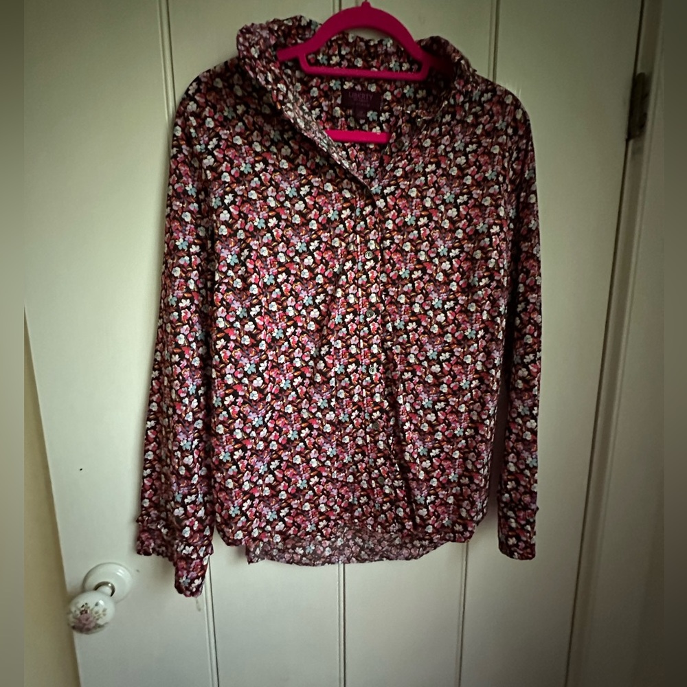 Jcrew liberty fabric button down